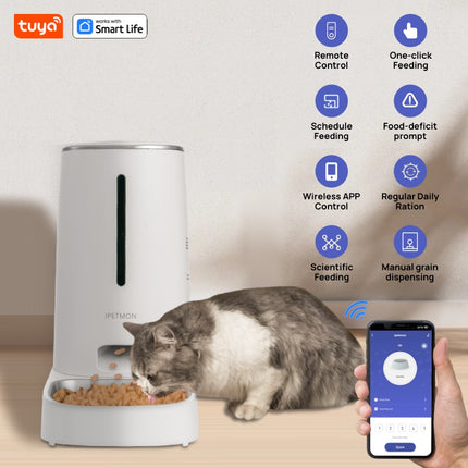 4L Smart WiFi Pet Feeder — Freshness Guard & Low Food Alarm