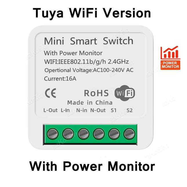 WiFi Smart Switch Module Power Monitor SW4