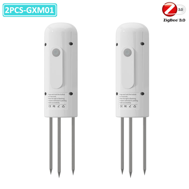 （Zigbee Plant Monitor Outdoor Soil Temperature Meter Moisture Humidity Tester Sensor Garden Automation Irrigation TUYA Detector