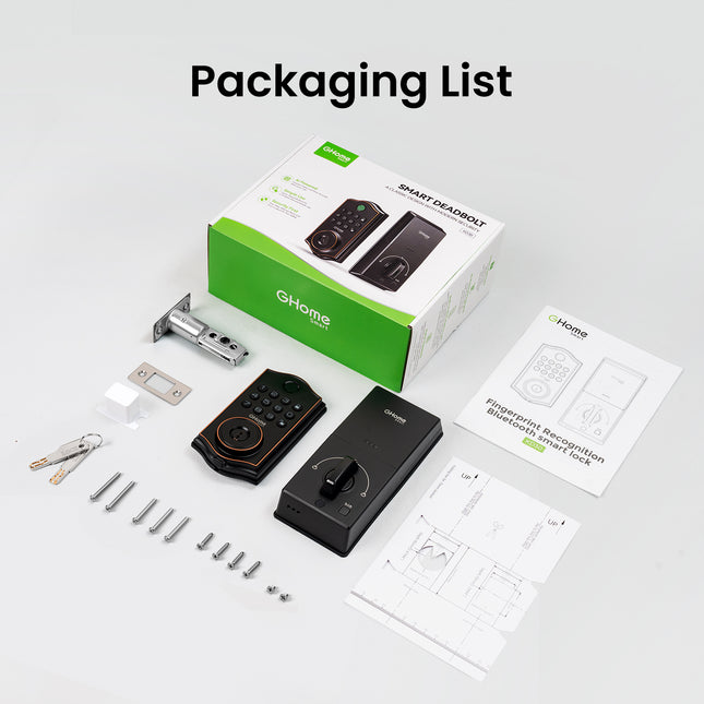 GHome Wi-Fi Smart Fingerprint Door Lock Keypad KD30