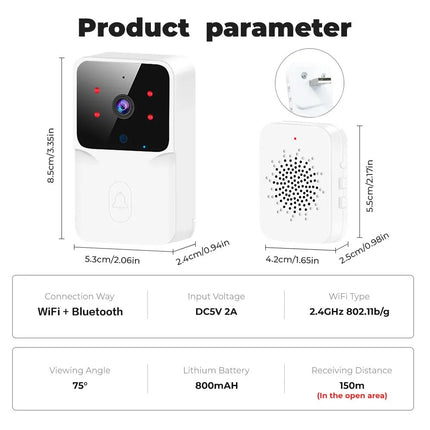 WiFi Smart Door Camera: 2.4G Motion Tracking