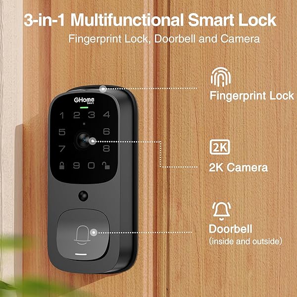 GHome Wi-Fi Video Smart Lock TouchScreen KD9