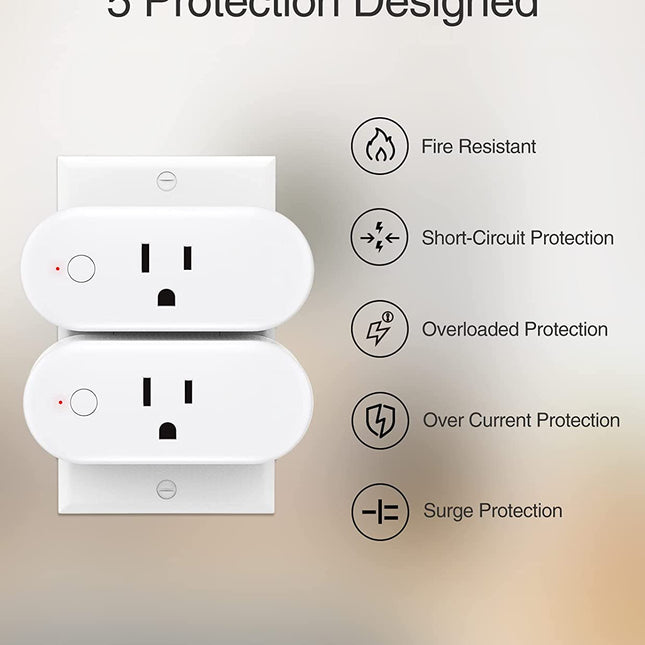 GHome Wi-Fi Smart Plug 15A WP6 (4-pack)