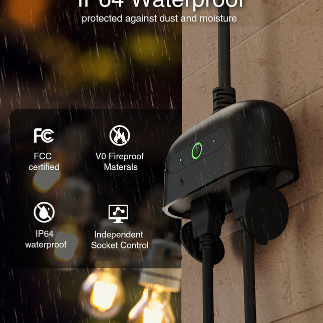 GHome Wi-Fi Outdoor Smart Dual Plug WP7