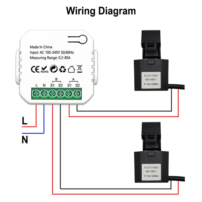 WiFi Intelligent Energy Meter 2CT