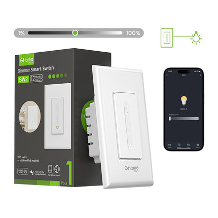 GHome Smart Dimmer Light Switch SW2