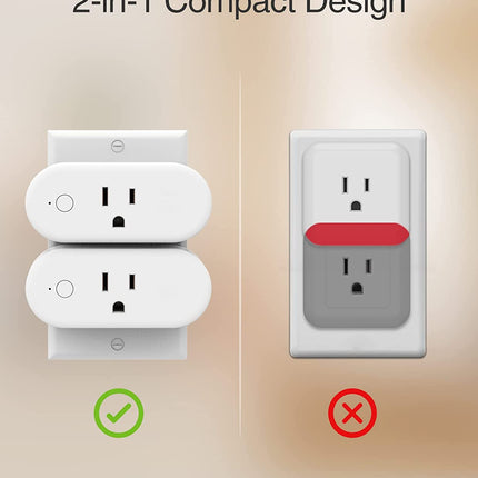 GHome Wi-Fi Smart Plug 15A WP6 (4-pack)