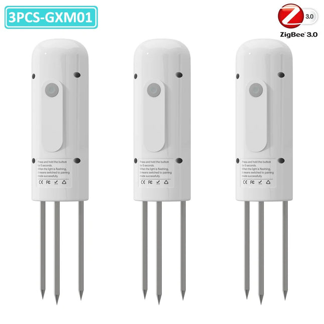 （Zigbee Plant Monitor Outdoor Soil Temperature Meter Moisture Humidity Tester Sensor Garden Automation Irrigation TUYA Detector