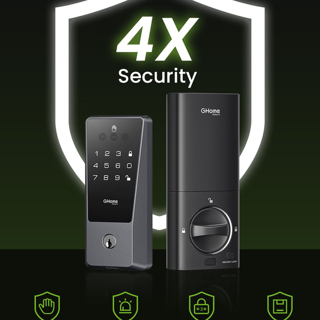 GHome Palm Vein Smart Door Locks With TouchScreen KD10