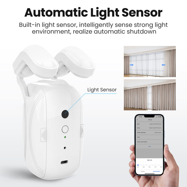 WiFi Smart Curtain Robot | Automatic Opener for Roman & Track Rails