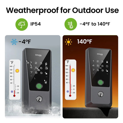 GHome Wi-Fi Smart Deadbolt Door Lock Touch Keypad KD10SE
