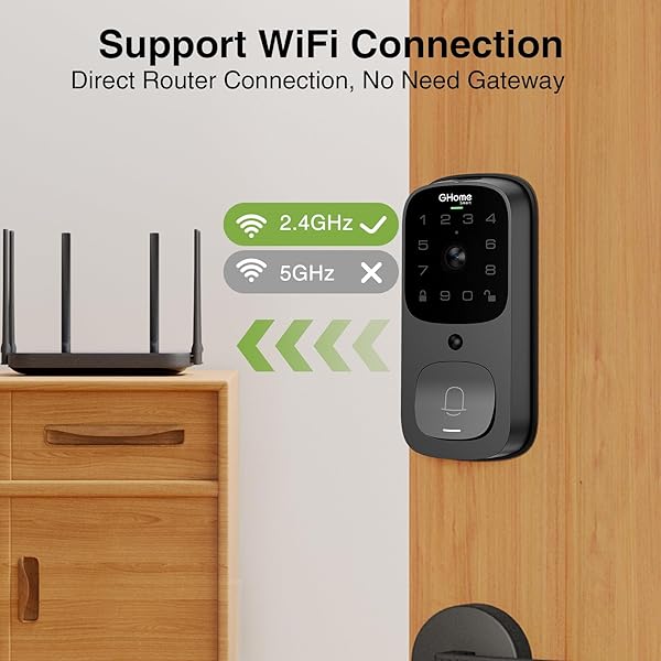 GHome Wi-Fi Video Smart Lock TouchScreen KD9