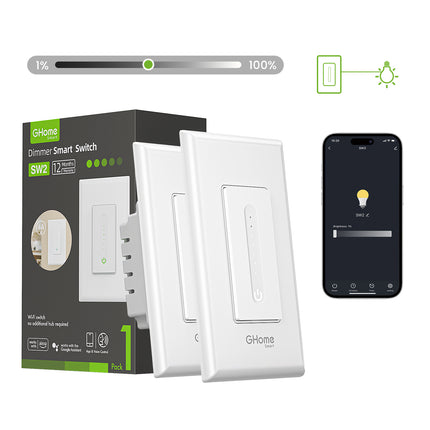 GHome Smart Dimmer Light Switch SW2