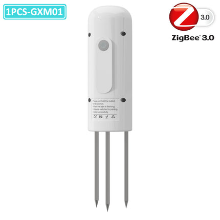 （Zigbee Plant Monitor Outdoor Soil Temperature Meter Moisture Humidity Tester Sensor Garden Automation Irrigation TUYA Detector