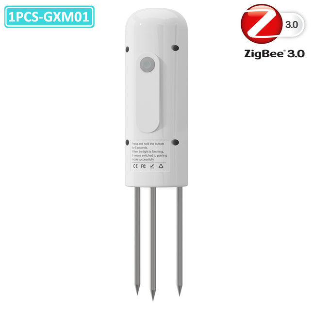 （Zigbee Plant Monitor Outdoor Soil Temperature Meter Moisture Humidity Tester Sensor Garden Automation Irrigation TUYA Detector