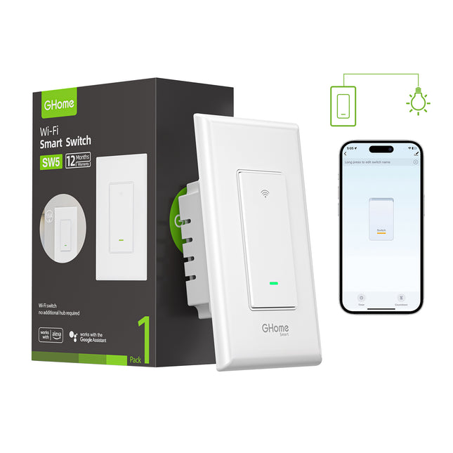 GHome Smart Light Switch Single-Pole SW5