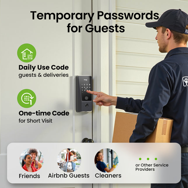 GHome Wi-Fi Smart Deadbolt Door Lock Touch Keypad KD10SE