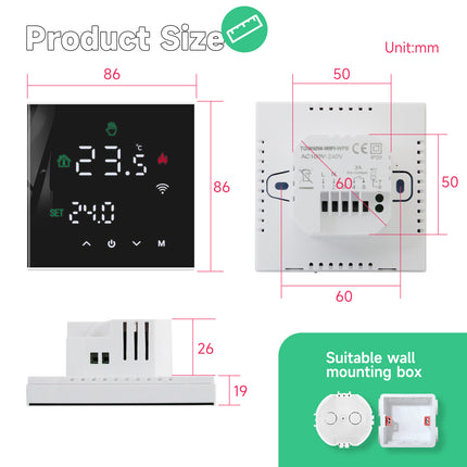 Smart WiFi Thermostat: Electric Underfloor Heating Controller