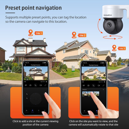 5MP Smart PTZ Cam - AI Human Detection & Auto Tracking