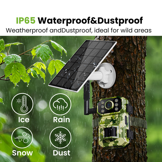 Solar Powered Hunting Camera GhomeSmart PC9U