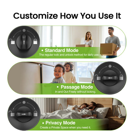 GHome Wi-Fi Smart Fingerprint Door Knob Lock K10