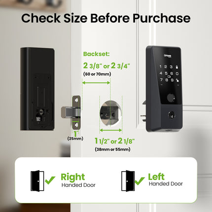 GHome Wi-Fi Smart Deadbolt Door Lock Touch Keypad KD10SE
