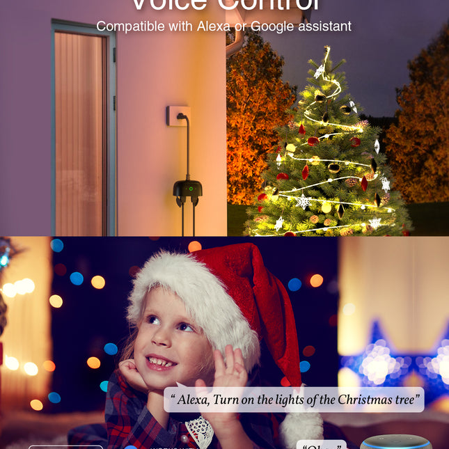 GHome Wi-Fi Outdoor Smart Dual Plug WP7