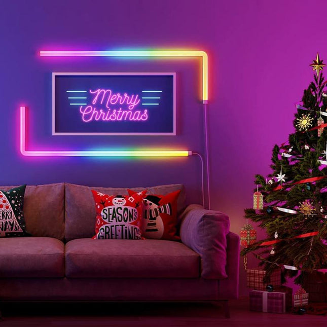 RGB Smart Wall Sconces - WiFi & Bluetooth Music LED Lights