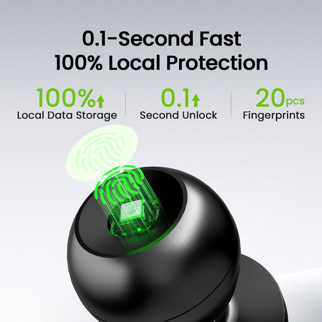 GHome Wi-Fi Smart Fingerprint Door Knob Lock K10