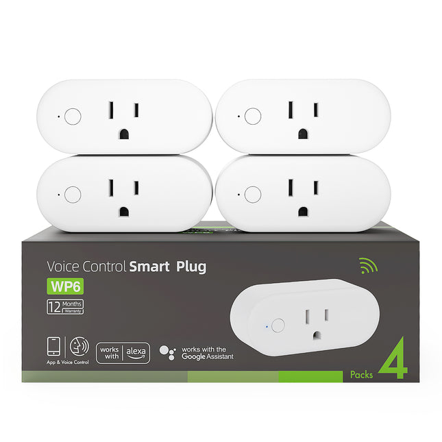 GHome Wi-Fi Smart Plug 15A WP6 (4-pack)