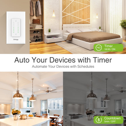 GHome Smart Dual Dimmer Light Switch SW7