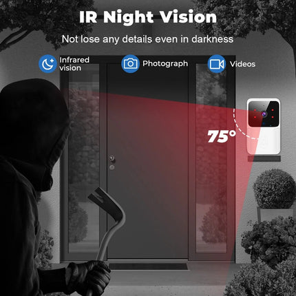 WiFi Smart Door Camera: 2.4G Motion Tracking